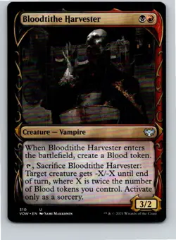 Magic the Gathering Bloodtithe Harvester (Showcase) Innistrad: Crimson Vow MTG - Image 1
