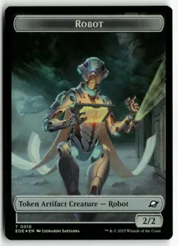 Robot // Sliver Double-Sided Token 10 // 1 Edge of Eternities Token Foil NM - Image 2