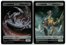 Robot // Sliver Double-Sided Token 10 // 1 Edge of Eternities Token Foil NM - Image 3