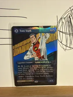 x1 Tony Stark The Invincible Iron Man (0392) - Foil - Borderless M MTG Marvel - Image 2