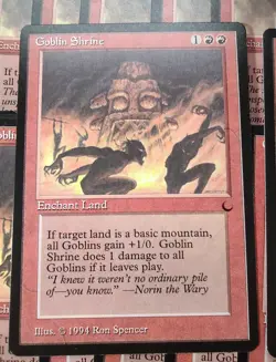 GOBLIN CAVES / GOBLIN SHRINE (1 each) mtg EX/NM The Dark Common - Image 2