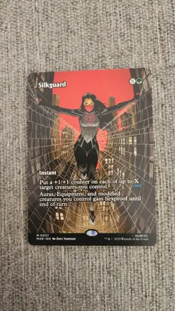 Silkguard 0037 Borderless Spider Man MTG Magic The Gathering NM - Image 1