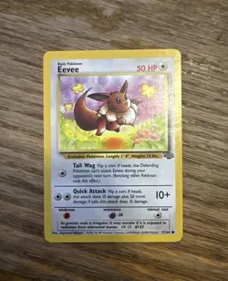 Pokemon Card Eevee 51/64 Jungle Set NM - Image 1