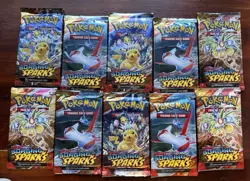 Pokemon TCG: Surging Sparks Booster Pack. Factory Sealed. Art Randomly Selected. - Image 1