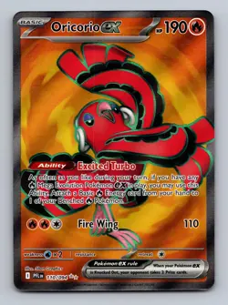 Oricorio ex 110/094 Ultra Rare Phantasmal Flames Pokemon Near Mint - Image 1