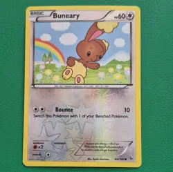 Pokemon TCG Buneary 84/106 Flashfire Reverse Holo Common English Basic 60 HP - Image 1