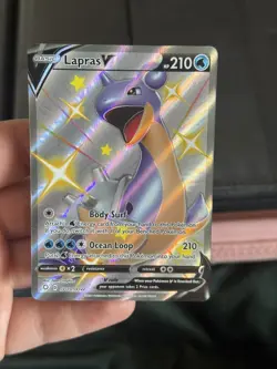 Pokemon TCG - Lapras V SV110/SV122 - Shining Fates Shiny Vault Full Art - Image 1