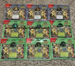 NEW SEALED 9X Pokemon TCG Mega Evolution Ascended Heroes Blister 2pack & Coin - Image 1