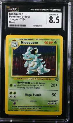 1999 Pokemon Jungle Nidoqueen Holo CGC 8.5 #7/64 - Image 1