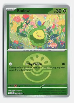 Budew (Friend Ball) 016/217 Common Ascended Heroes Reverse Holo Near Mint - Image 1