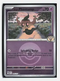 Hop's Phantump (Poke Ball) 095/217 Common Ascended Heroes Reverse Holo Near Mint - Image 1