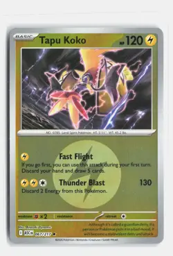 Tapu Koko (Energy Symbol Pattern) 067/217 Rare Ascended Heroes Reverse Holo NM - Image 1