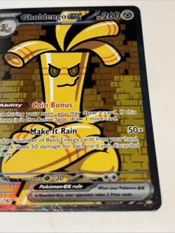 Pokemon TCG Gholdengo ex Paradox Rift 252/182 Holo Special Illustration Rare - Image 3