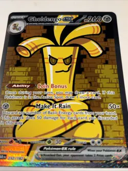 Pokemon TCG Gholdengo ex Paradox Rift 252/182 Holo Special Illustration Rare - Image 4