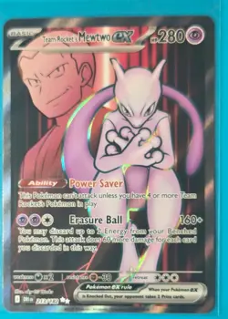Pokemon TCG - Team Rocket's Mewtwo EX 213/182 - FULL ART NM - Image 1