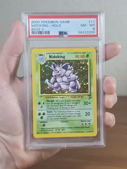 Nidoking - Pokemon Base Set #11 - Near Mint to Mint PSA 8 - Image 1