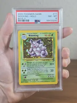 Nidoking - Pokemon Base Set #11 - Near Mint to Mint PSA 8 - Image 2
