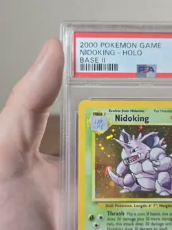 Nidoking - Pokemon Base Set #11 - Near Mint to Mint PSA 8 - Image 4