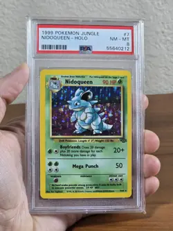 1999 Pokemon TCG Jungle Nidoqueen Holo 7/64 PSA 8 Unlimited Edition - Image 1