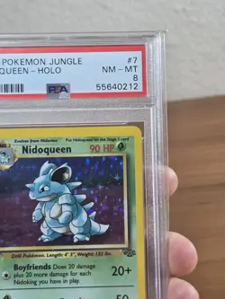 1999 Pokemon TCG Jungle Nidoqueen Holo 7/64 PSA 8 Unlimited Edition - Image 3