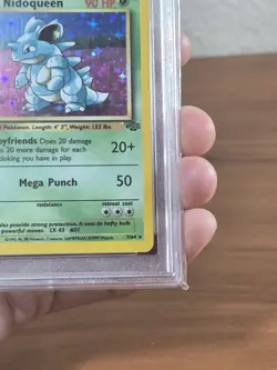 1999 Pokemon TCG Jungle Nidoqueen Holo 7/64 PSA 8 Unlimited Edition - Image 4
