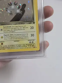 Pokemon Team Rocket 1st Edition Dark Magneton 11/82 PSA 8 - Image 4