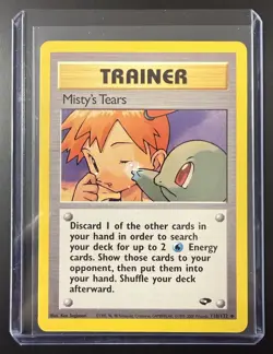 Pokemon TCG Misty's Tears 118/132 Gym Challenge Unlimited Regular Uncommon 1999 - Image 1