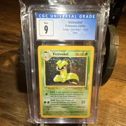CGC Blue Label 9 MINT Holo Victreebel 1999 Jungle Unlimited Rare #14/64 - Image 1