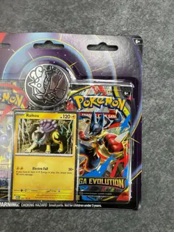 Pokemon TCG Mega Evolution & Phantasmal Flames 2‑Pack Blister Raikou NEW - Image 3