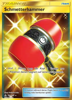 Schmetterhammer - 166/156 SM5 Ultra Prisma - Secret Rare DE NM Pokemon - Image 1