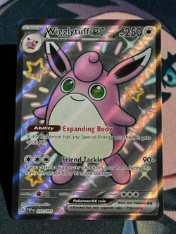 Wigglytuff ex 222/091 Shiny Ultra Rare Paldean Fates Pokemon Near Mint - Image 1