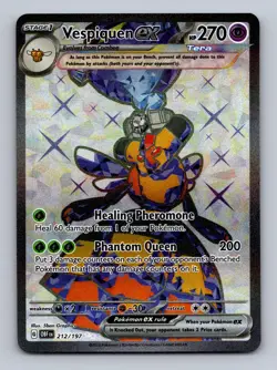 Vespiquen ex 212/197 Ultra Rare Obsidian Flames Pokemon Near Mint - Image 1