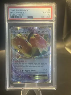 The Pokemon Company PSA 10 Dragonite EX 72/108 Evolutions FA Holo EN 2016 - Image 1