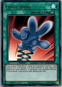 Comic Hand (Purple) DLCS-EN077 Dragons of Legend: Yu-Gi-Oh 1st Edition LP - Image 1