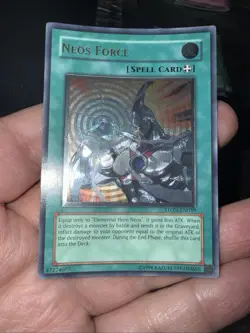 Yugioh Neos Force STON-EN039 Unlimited Ultimate Rare Holo Gold Letters - Image 3