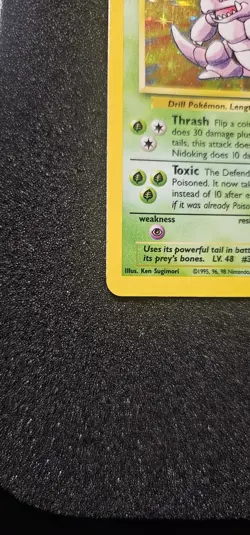 Pokemon TCG Nidoking Base Set Holo Unlimited Rare Card 11/102 NM Condition - Image 5