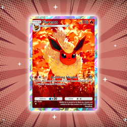 Flareon #71 Illustration Rare Pokemon TCG Pocket Eevee Grove Holo Card - Image 1