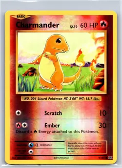 Charmander 9/108 Common Evolutions Pokemon Reverse Holo NM/M 618b-31 - Image 1