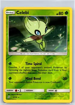 Celebi 4/236 Rare Unified Minds Pokemon Reverse Holo NM/M 528b-37 - Image 1