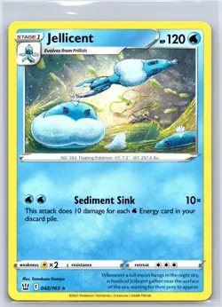 Jellicent 042/163 Rare Battle Styles Pokemon NM/M 617b-20 - Image 1