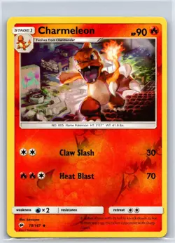 Charmeleon 19/147 Uncommon Burning Shadows Pokemon Reverse Holo NM/M 603-68 - Image 1