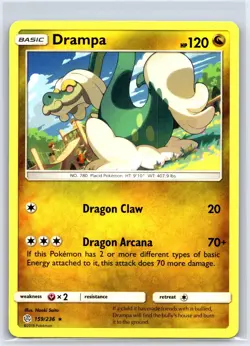 Drampa 159/236 Rare Cosmic Eclipse Pokemon NM/M - Image 1