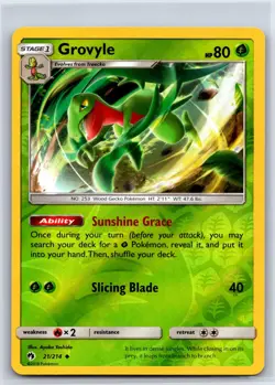 Grovyle 21/214 Uncommon Lost Thunder Pokemon Reverse Holo NM/M 529b-60 - Image 1