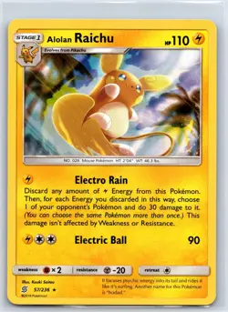 Alolan Raichu 57/236 Holo Rare Unified Minds Pokemon Holo NM/M 529d-36 - Image 1