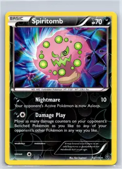 Spiritomb 62/114 Rare Steam Siege Pokemon Reverse Holo NM/M 603-20 - Image 1