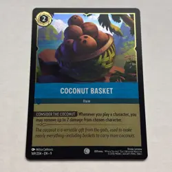 Coconut Basket 169/204 Disney Lorcana Fabled Common Cold Foil Card NM - Image 1