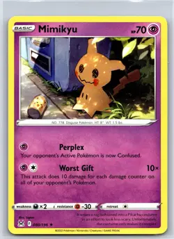 Mimikyu 080/196 Rare Lost Origin Pokemon NM/M 618c-33 - Image 1