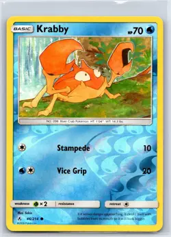 Krabby 46/214 Common Unbroken Bonds Pokemon Reverse Holo NM/M 527b-3 - Image 1