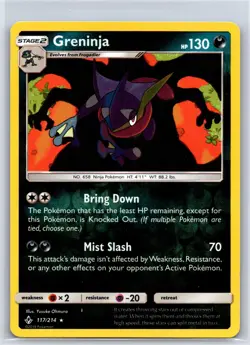 Greninja 117/214 Holo Rare Unbroken Bonds Pokemon Reverse Holo NM/M 528b-14 - Image 1
