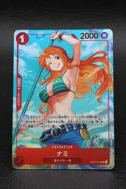One Piece Card Nami OP01-016 [PAR] Parallel R Romance Dawn Japan - Image 1